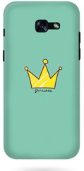 Чехол накладка с Короной на Samsung Galaxy A3 2017 Бирюзовый