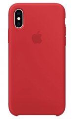 Силиконовый чехол на iPhone Х / 10 Apple silicone case Red