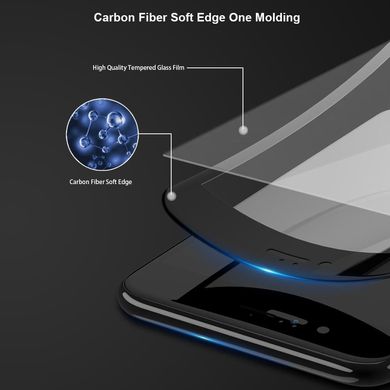 Купити 6D скло з олеофобним покриттям для iPhone 8 plus Black