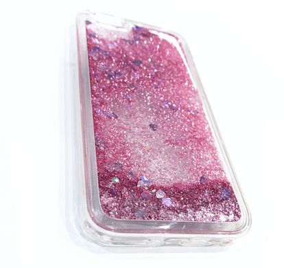 Розовый чехол для iPhone 8 Плавающие блестки