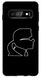 ТПУ Чехол с Карлом Лагерфельдом на Galaxy S10 Plus Черный