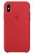 Силиконовый чехол на iPhone Х / 10 Apple silicone case Red