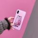 Рожевий чохол з котиком сипучі піски для iPhone (Айфон) XS