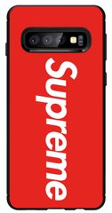 ТПУ Чехол с логотипом Суприм на Samsung S10 ( G973F ) Красный