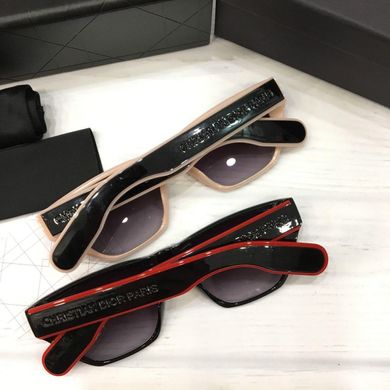 Сонцезахисні окуляри Діор в креативної прямокутної оправі Кольори червоний синій чорний бежевий