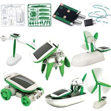 Конструктор робот на солнечной батареи  6-в-1 Solar Toy DIY Kit
