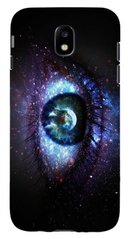 Чехол с текстурой Космоса на Samsung Galaxy j7 17 Черный