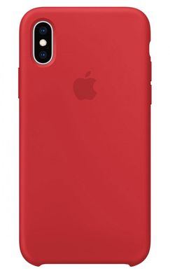 Купить оригинальный силиконовый чехол на iPhone XS Max Красный