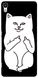 Чехол накладка с Котиком Рипндип на Sony Xperia XA Черный