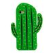Об'ємний бампер зелений кактус iPhone 5 / 5s / SE