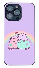Нежный чехол кот Пушин на iPhone 14 pro