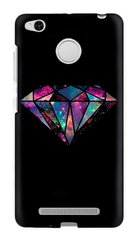 Кейс з діамантом на Xiaomi Redmi 3s чорний