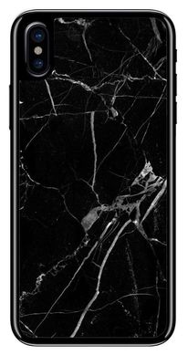 ТПУ Чехол с Текстурой мрамора на iPhone XS Max Черный