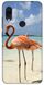 Чехол накладка для девушки на Redmi 7 Фламинго