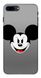 Сірий чохол для iPhone 7 plus Міккі Маус