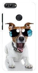 Прикольный чехол на Huawei P Smart Собачка в очках