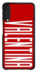 Красный бампер для Samsung A7 Galaxy A750 Имя Валентина