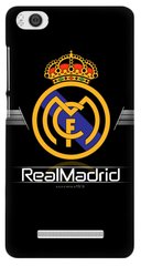 Черный чехол с логотипом на Xiaomi Mi4c Real Madrid