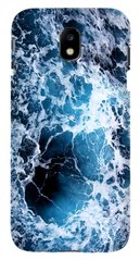 Синій чохол для Samsung J730F Текстура моря