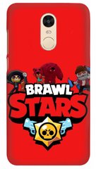 Красный чехол на Xiaomi Note 4 / 4x Brawl Stars