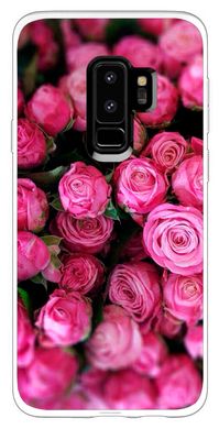 Розовый чехол для девушки на Samsung Galaxy S9 plus Розы