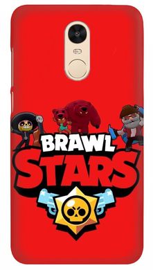 Червоний чохол на Xiaomi Note 4 / 4x Brawl Stars