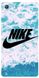 Чехол с логотипом Nike на Sony Xperia M5 Голубой