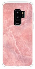 Чехол с Мрамором для Samsung S9 plus Розовый