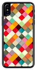 Цветная мозайка силиконовый кейс для iPhone XS Max