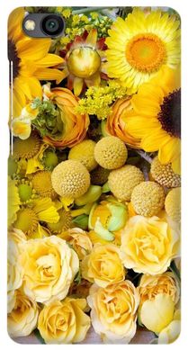 Чехол с Цветочками для Xiaomi Redmi GO Желтый