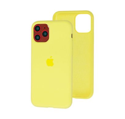 Оригинальный матовый кейс для IPhone 12 Pro Max лимонный
