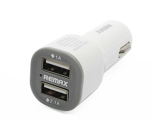 Універсальна автозарядка Remax з 2 USB