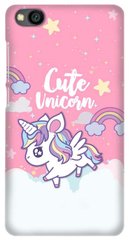 Рожевий чохол на Xiaomi Redmi GO Cute unicorn