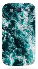 Зеленый бампер на Samsung Galaxy Grand Duos Текстура моря