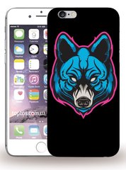 Черный чехол для iPhone 6 / 6s plus Волк