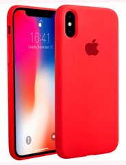 Красный чехол из силикона на iPhone Х / 10 Защитный
