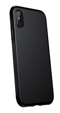 Чорний матовий тонкий кейс на iPhone XR силіконовий