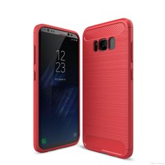 Карбоновый чехол для Samsung Galaxy S8  Красный