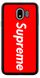 Красный бампер для Samsung j4 2018 Логотип Суприм