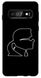 ТПУ Чехол с Карлом Лагерфельдом на Galaxy S10 Черный