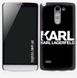 Черный бампер для LG G3 Stylus D690 Карл Лагерфельд