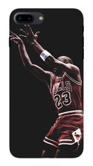 Черный чехол на iPhone 8 plus Баскетболист