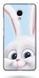 Голубой чехол на Meizu M5 mini Кролик