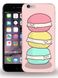 Бампер с Котиками Макарунами на iPhone 6 / 6s Розовый