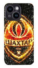 Противоударный бампер с лого фк Шахтер на iPhone 15 для фанатов