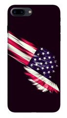 Накладка с Флагом Америки для iPhone 8 plus Черная