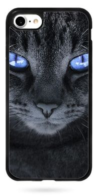 Прорезиненный чехол Голубоглазый котэ для iPhone SE 2 2020