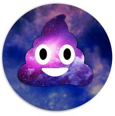 Попсокет ( popholder ) со Смайликом в космосе Фиолетовый
