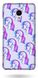 Чехол стикер с Единорогами на Meizu M5 note / М5 ноут Белый