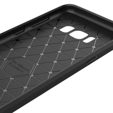 Силиконовый стильный чехол для Samsung Galaxy S8 Plus Карбон